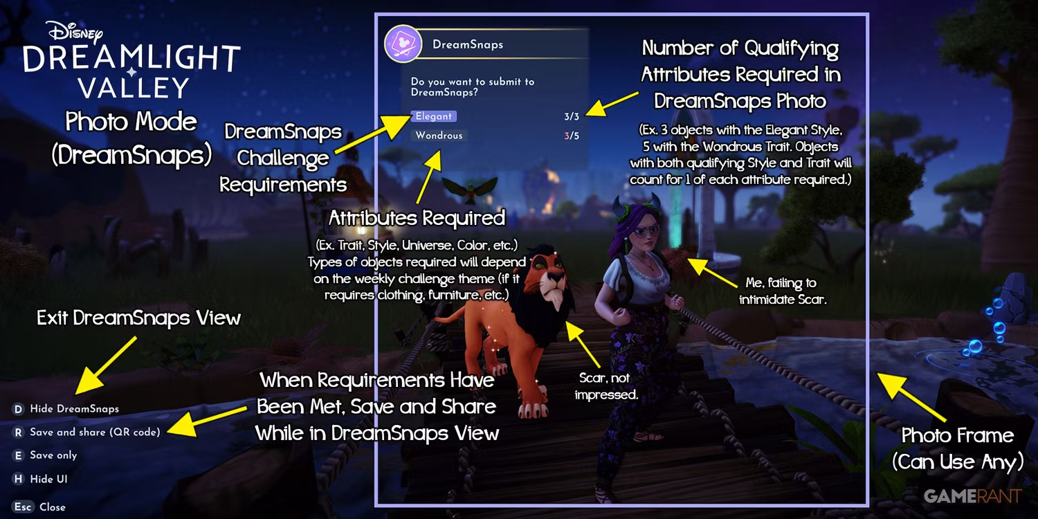 Tips to Unlock & Use DreamSnaps Feature in Disney Dreamlight Valley (6)